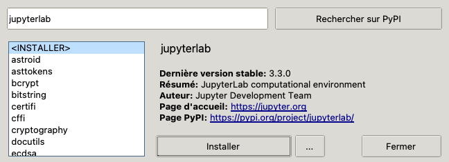 éditeur Jupyter Lab